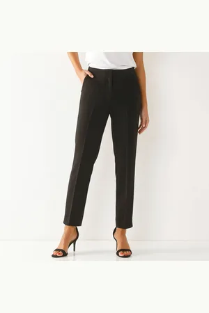 BLANCHEPORTE Pantalon 7/8ème Coupe Cigarette, Uni