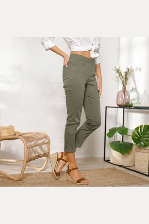 BLANCHEPORTE Pantacourt Toile Taille Élastiquée