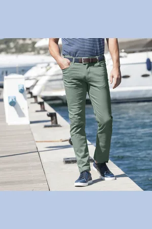 BLANCHEPORTE Pantalon 5 Poches Élastiqué Côtés - Entrej. 77 Cm