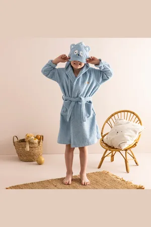Colombine Des Petits Peignoir De Bain Enfant Personnalisable Panda À Capuche