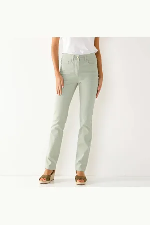 BLANCHEPORTE Pantalon Droit Sculptant, Renfort Gainant