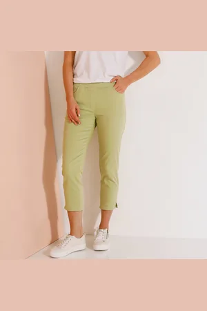 BLANCHEPORTE Pantacourt Toile Taille Élastiquée