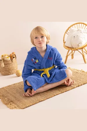 Colombine Des Petits Peignoir De Bain Enfant Personnalisable Pin-pon À Capuche