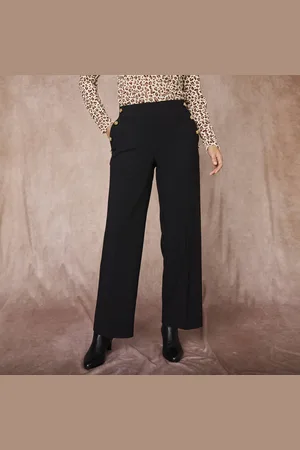 BLANCHEPORTE Pantalon Fluide Effet Pont