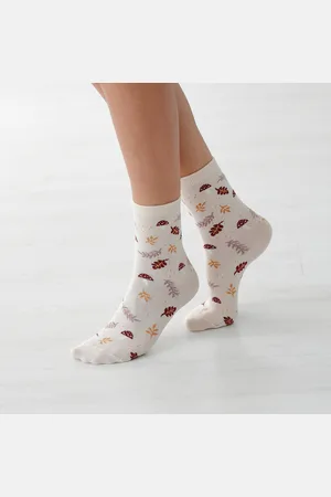 BLANCHEPORTE Chaussettes Motif "forêt" - Lot De 4 Paires