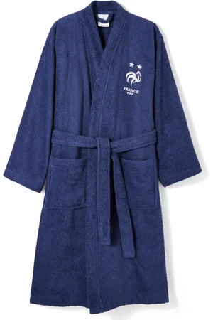 FFF Peignoir De Bain Adulte ® Col Kimono, Éponge Bouclette