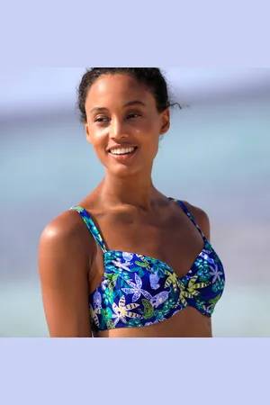 BLANCHEPORTE Haut De Maillot De Bain Avec Armatures Imprimé Naga - Forme Minimiseur