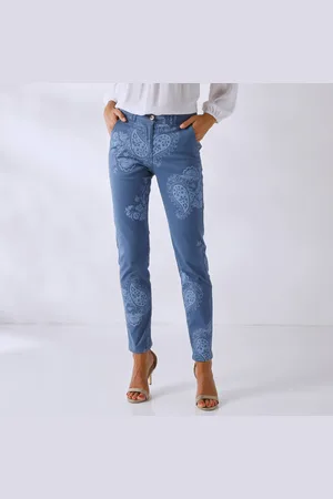 Lora Zellini Pantalon Imprimé Cachemire