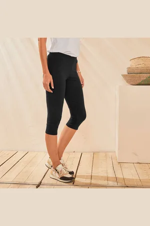 BLANCHEPORTE Legging Corsaire Uni Maille Stretch