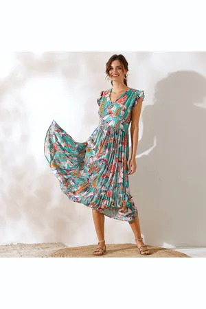 Coeur au sud Robe Longue Imprimée, Sans Manches