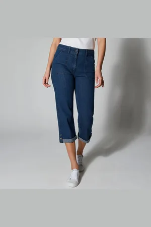 BLANCHEPORTE Pantacourt Droit Retroussable, Jean