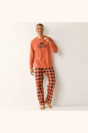 BLANCHEPORTE Pyjama Coton Carreaux Manches Longues