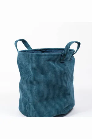 BLANCHEPORTE Panier Rond Velours Déco Rangement