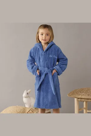 Colombine Des Petits Peignoir Enfant Éponge À Capuche Personnalisable