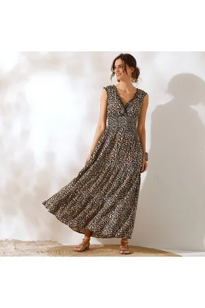 Coeur au sud Robe Longue Imprimée, Sans Manches