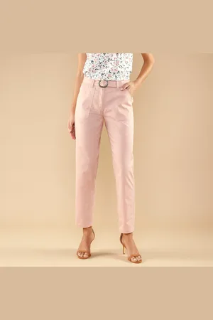 BLANCHEPORTE Pantalon Droit Avec Ceinture À Boucle