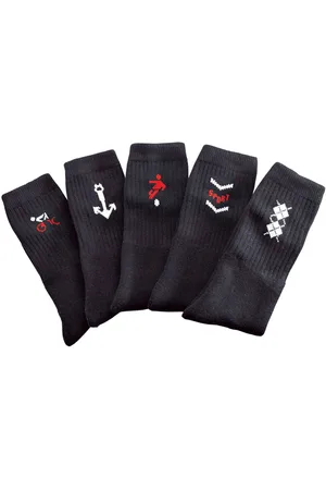 BLANCHEPORTE Mi-chaussettes Motifs Sport - Lot De 10 Paires