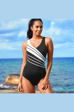 BLANCHEPORTE Maillot De Bain 1 Pièce À Bandes