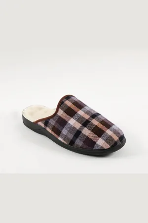 BLANCHEPORTE Mules Homme Fourrées - Jusqu