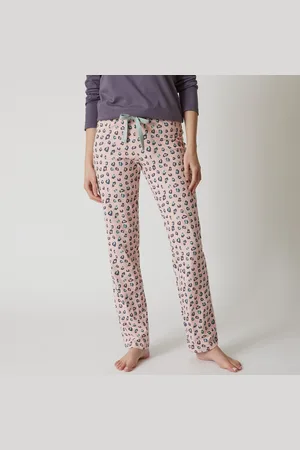 BLANCHEPORTE Pantalon Pyjama Coton Imprimé "beautiful"