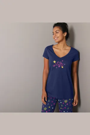 BLANCHEPORTE T-shirt De Pyjama Manches Courtes Imprimé Estrella