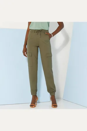 BLANCHEPORTE Pantalon Cargo, Maille Milano