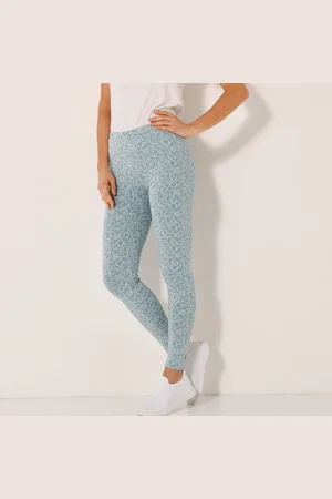 BLANCHEPORTE Legging Maille Jersey Imprimé Graphique