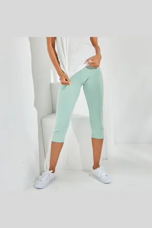 BLANCHEPORTE Legging Corsaire Uni Maille Stretch