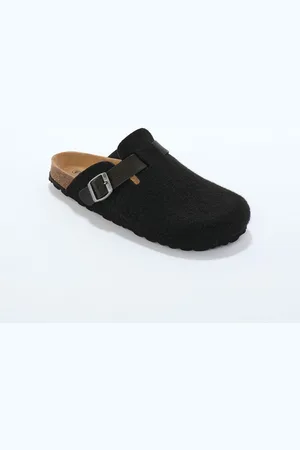 BLANCHEPORTE Mules Sabot Feutrine À Boucle