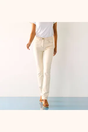 BLANCHEPORTE Pantalon Droit Sculptant, Renfort Gainant