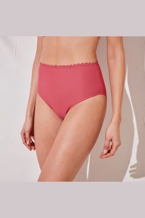 BLANCHEPORTE Bas De Maillot De Bain Maxi Taille Haute Maille Nid D