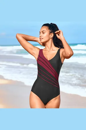 BLANCHEPORTE Maillot De Bain 1 Pièce À Bandes