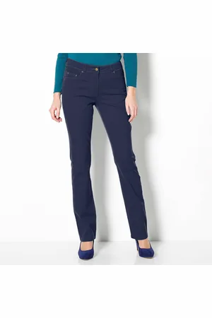 Colors & co Pantalon Droit Stretch Uni