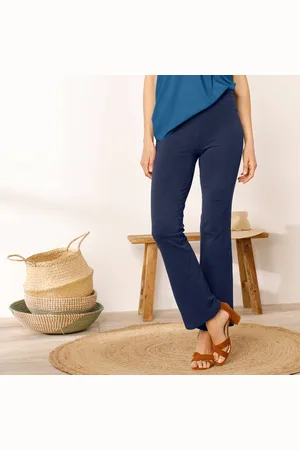 Lora Zellini Legging Bootcut Uni, Taille Élastiquée