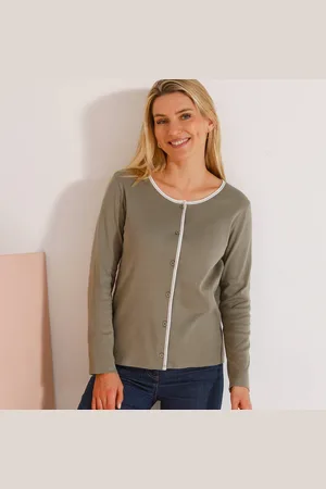 BLANCHEPORTE Cardigan Boutonné Bicolore