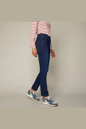 BLANCHEPORTE Jegging Fuselé Ultra Stretch, Maille Effet Jean
