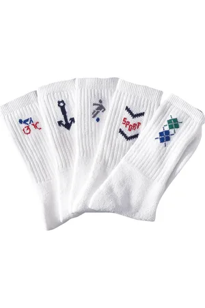 BLANCHEPORTE Mi-chaussettes Motifs Sport - Lot De 10 Paires