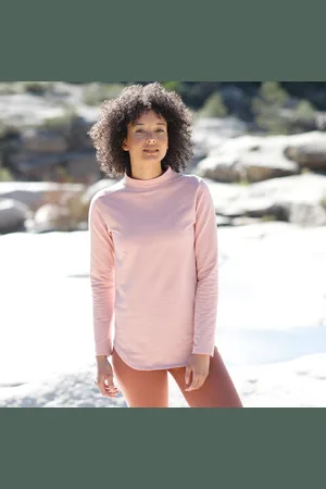 BLANCHEPORTE T-shirt Molleton Anti-froid, Col Montant