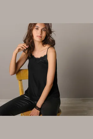 BLANCHEPORTE Débardeur Dentelle Fines Bretelles