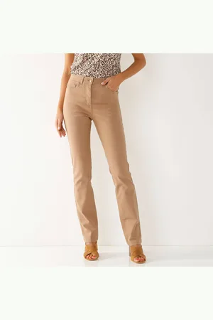 BLANCHEPORTE Pantalon Droit Sculptant, Renfort Gainant