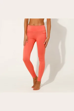 BLANCHEPORTE Legging Taille Haute Avec Empiècements Résille
