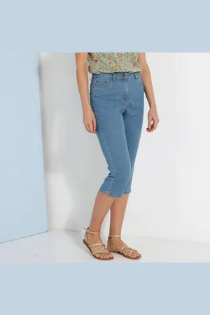 BLANCHEPORTE Corsaire Fuselé, Denim Stretch