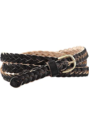 BLANCHEPORTE Ceinture Tressée Cuir
