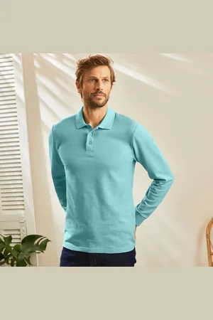 BLANCHEPORTE Polo Uni Maille Piquée Manches Longues