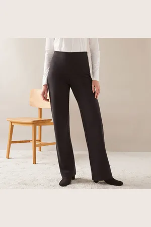 BLANCHEPORTE Pantalon Droit Large, Maille Milano