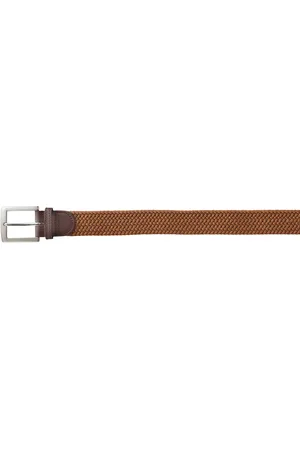BLANCHEPORTE Ceinture Tressée Extensible Finitions Cuir