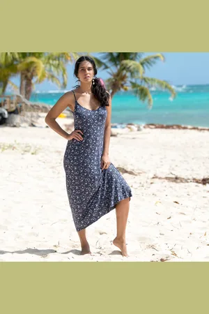 BLANCHEPORTE Robe Longue Évasée Imprimée
