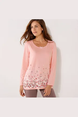 BLANCHEPORTE T-shirt Imprimé Fleurs - Manches Longues