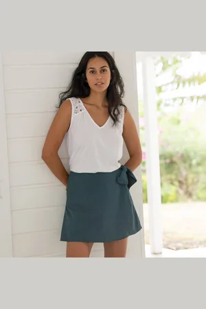BLANCHEPORTE Jupe-short Nouée, Unie