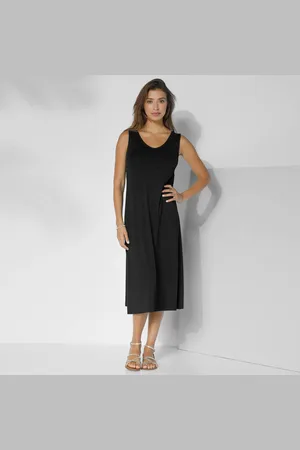 BLANCHEPORTE Robe Longue Unie Sans Manches